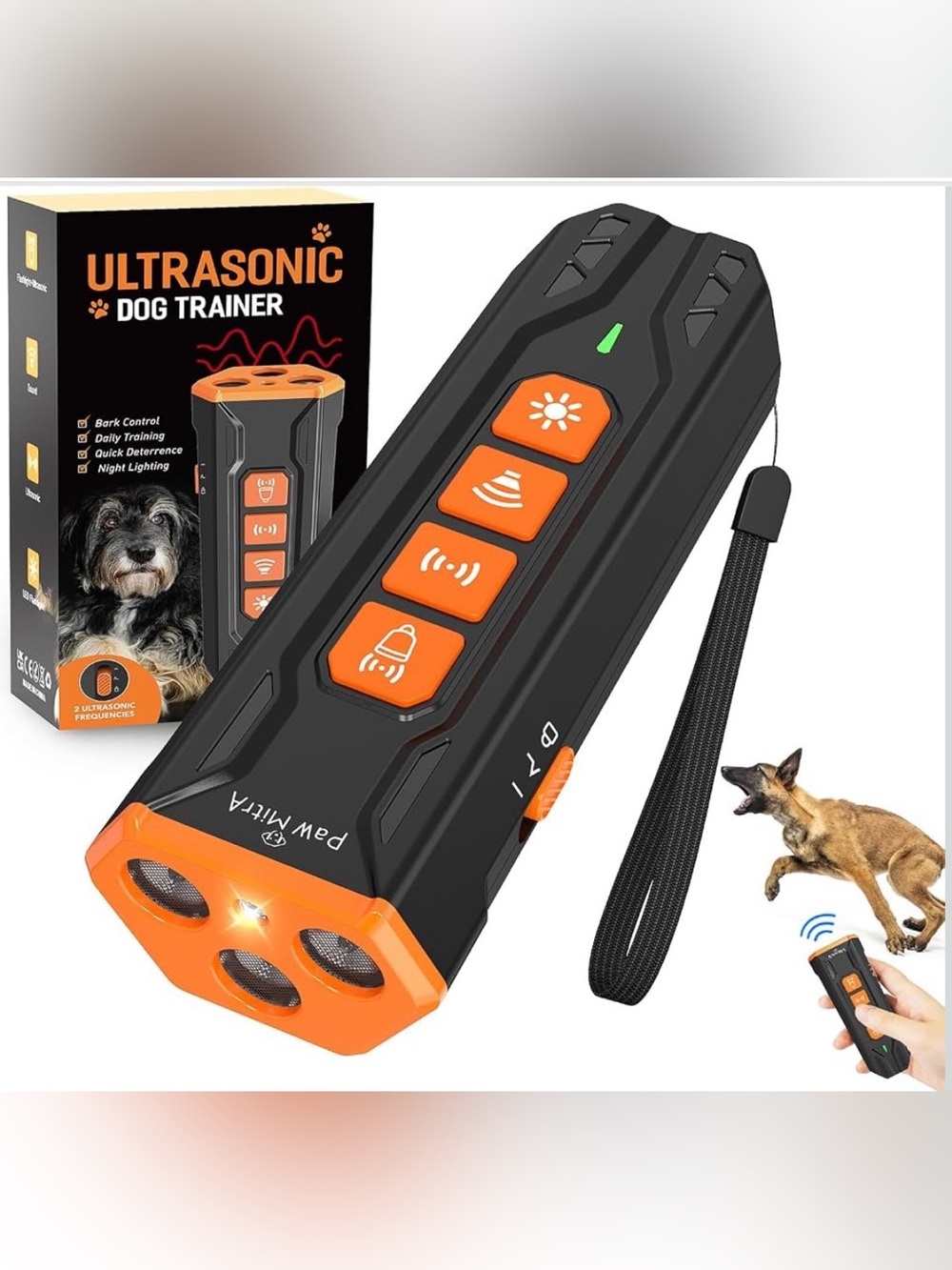 2026 Dog Bark Deterrent Device | Rechargeable
Ultrasonic Anti-Barking Trainer wi